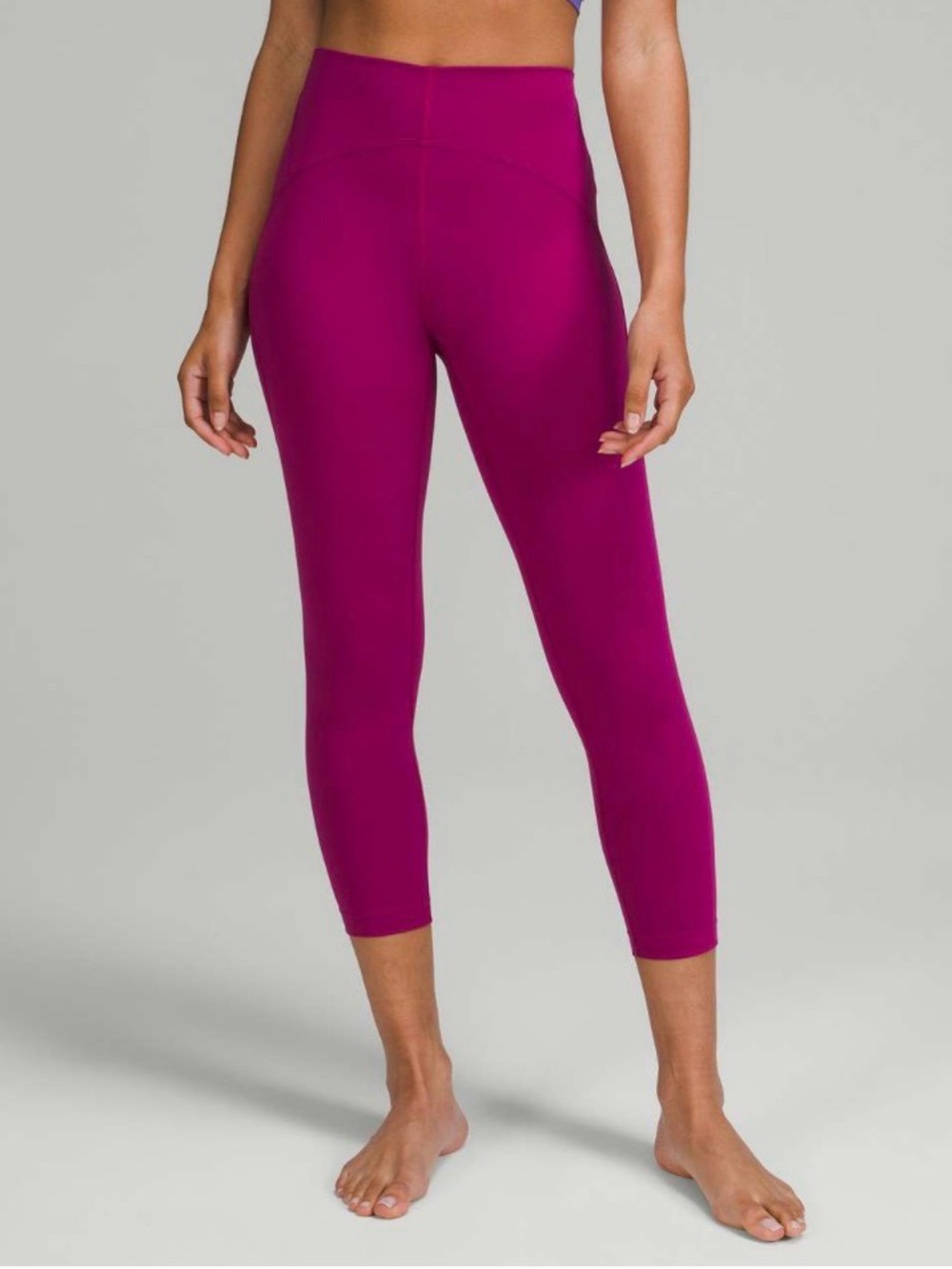 Lululemon InStill High-Rise Crop 23” Leggings Magenta Purple Size 8